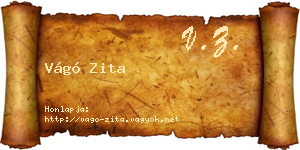 Vágó Zita névjegykártya